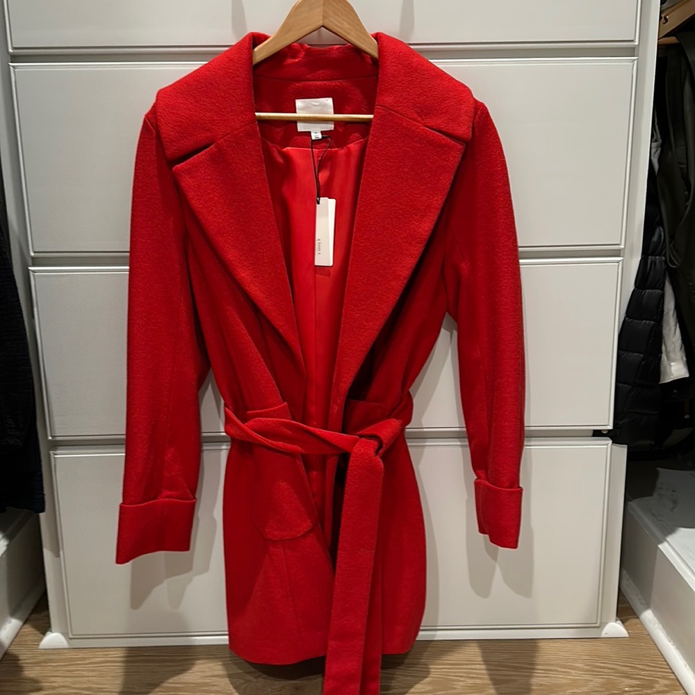 Red wool Coat
